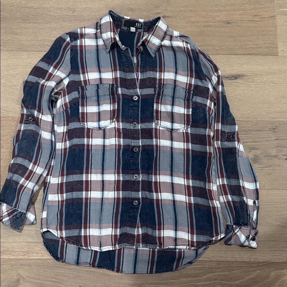 Kut from the Kloth Plaid Shirt